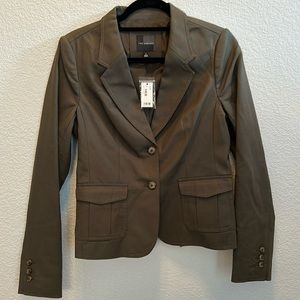 NWT. The Limited Olive Green blazer. Full sleeve. Sits at waist/hips.